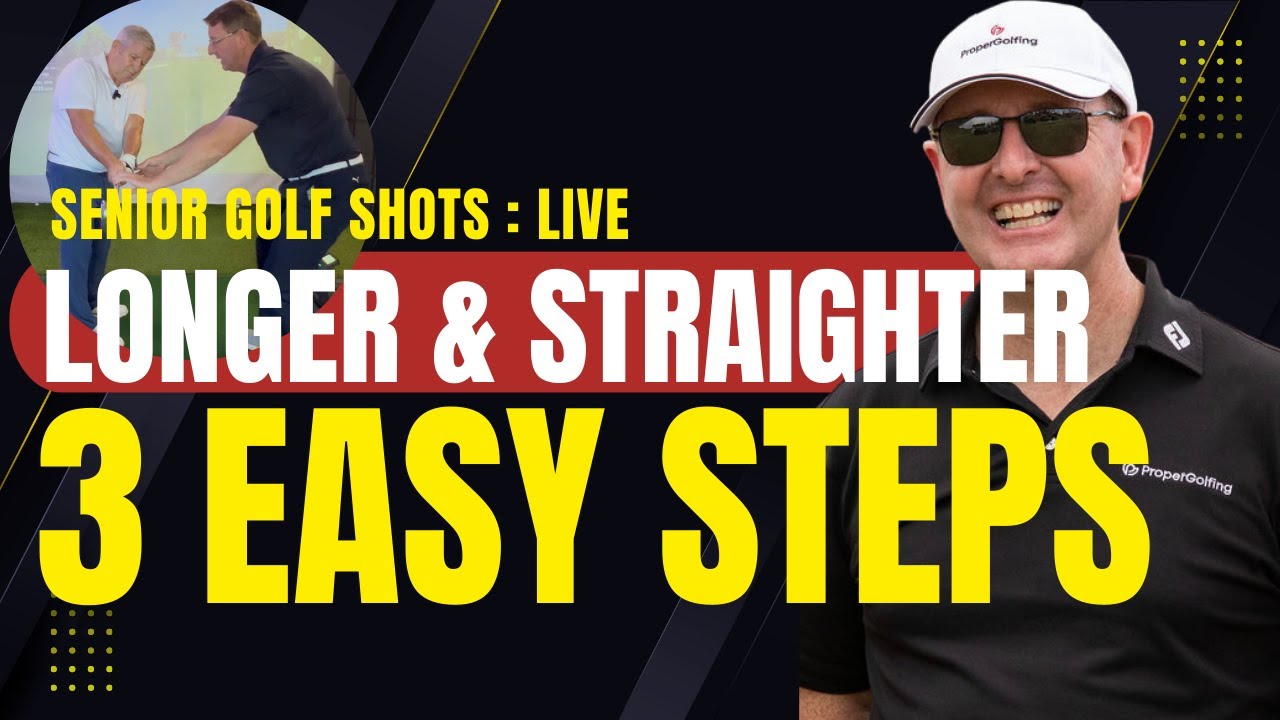 Longer Straighter Senior GOLF Shots are POSSIBLE in 3 easy steps #golfswing #easyswing #seniorgolf