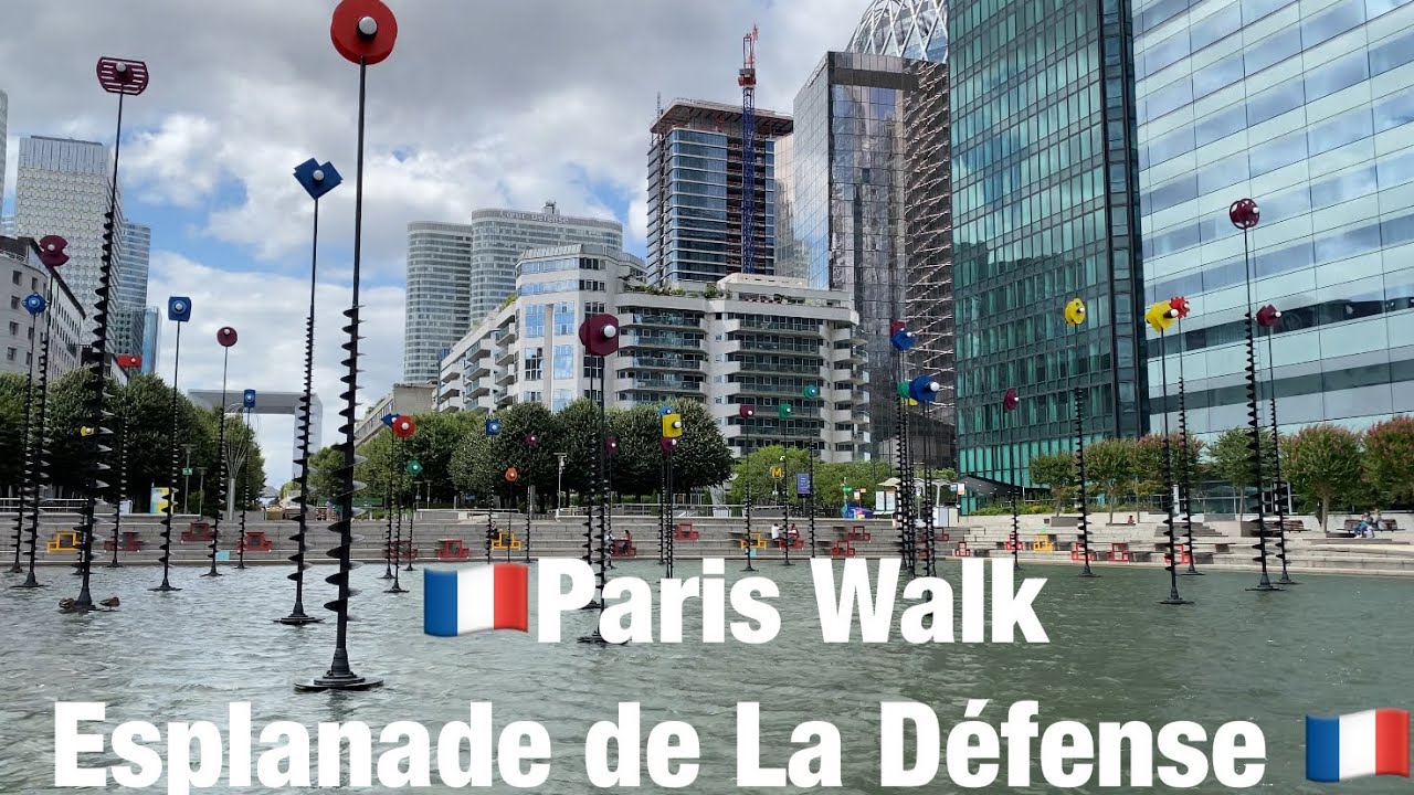 🇫🇷Paris Walk   Esplanade de La Défense 🇫🇷