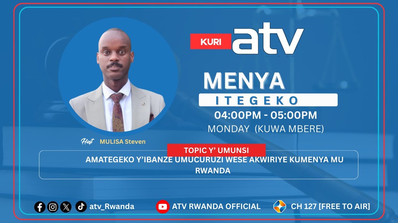 🔴LIVE: MENYA ITEGEKO ||AMATEGEKO Y'IBANZE UMUCURUZI AGOMBA KUMENYAII 18 MUTARAMA 2026
