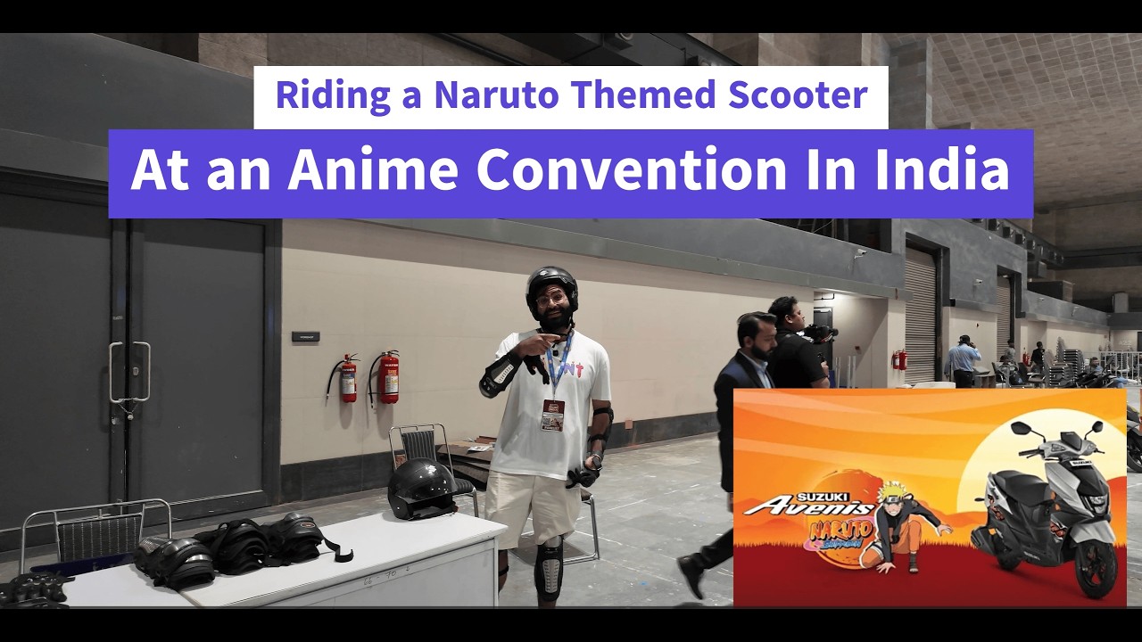 I Rode a NARUTO SCOOTER at an India Anime Convention