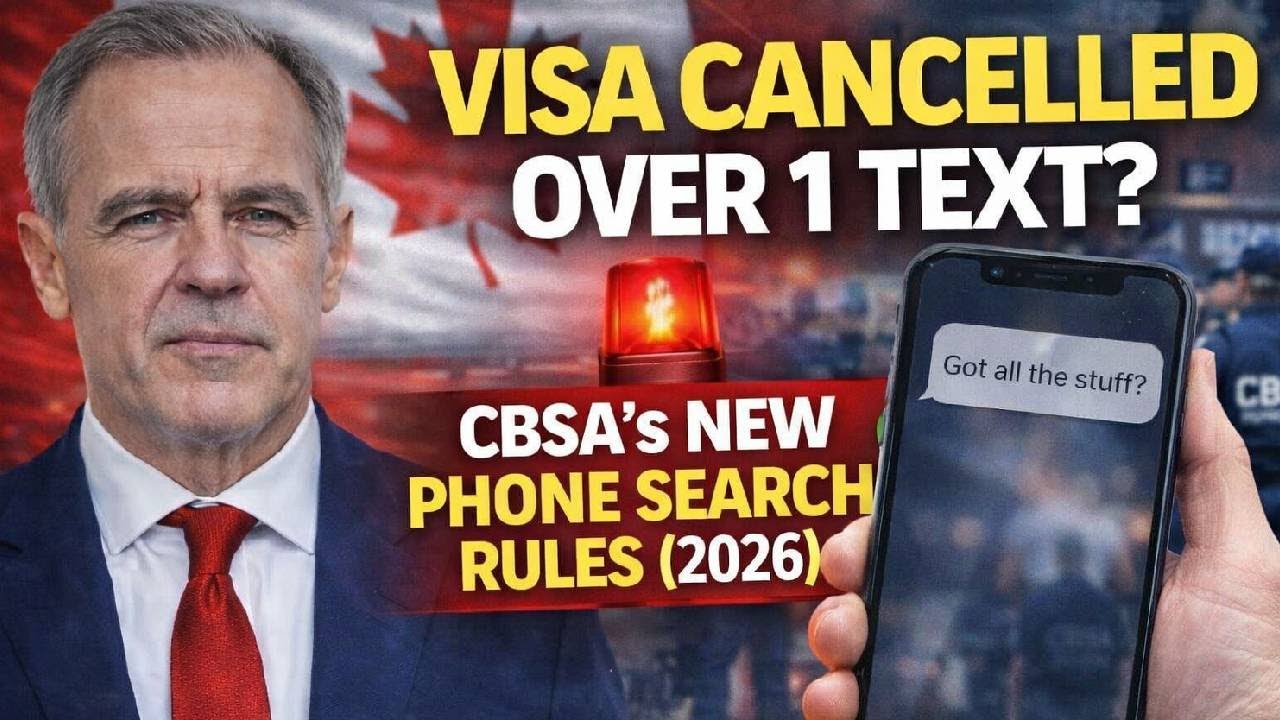 Visa Cancelled Over 1 Text?  CBSA’s New Phone Search Rules (2026)