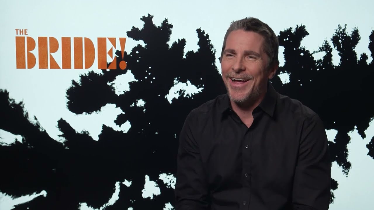 THE BRIDE Christian Bale about screaming in the Make Up Chair - Prosthetics - Frankenstein Mask mind