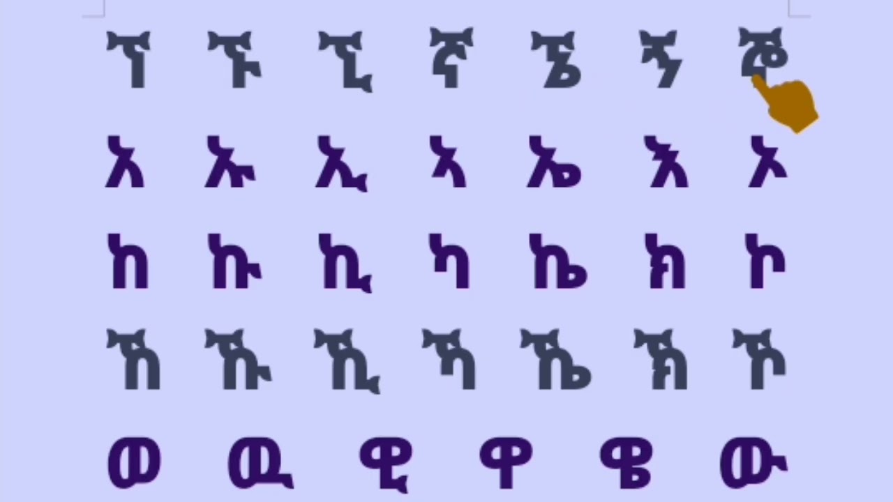 አማርኛ ፊደላትን ማንበብ በቀላል መንገድ/amharic alphabets in easy way/