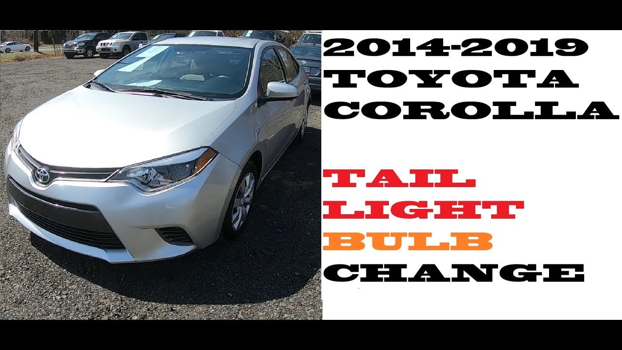 Как заменить лампочки в задних фонарях Toyota Corolla 2014-2019