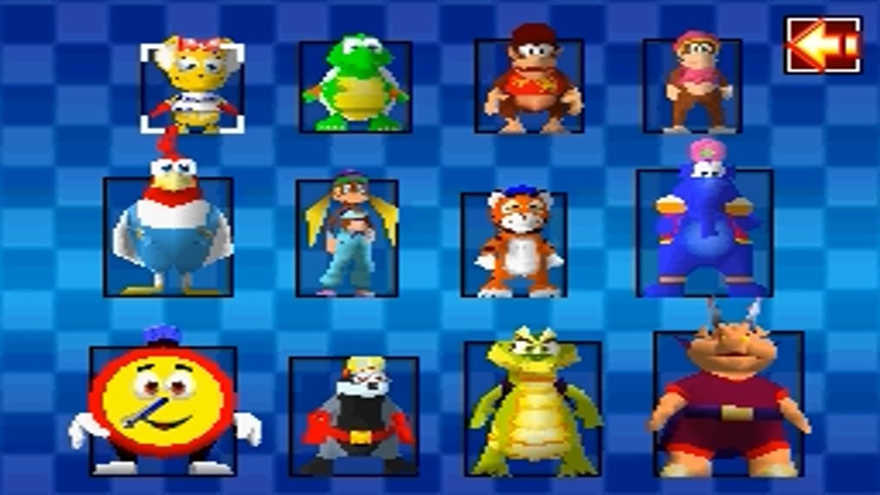 Diddy Kong Racing DS - All Characters