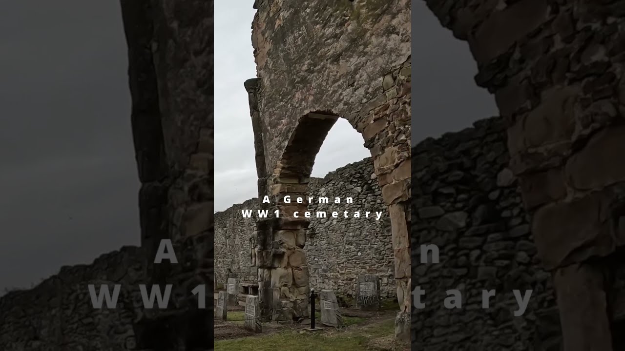 The only WW1 Cemetery inside Monastery Ruins
