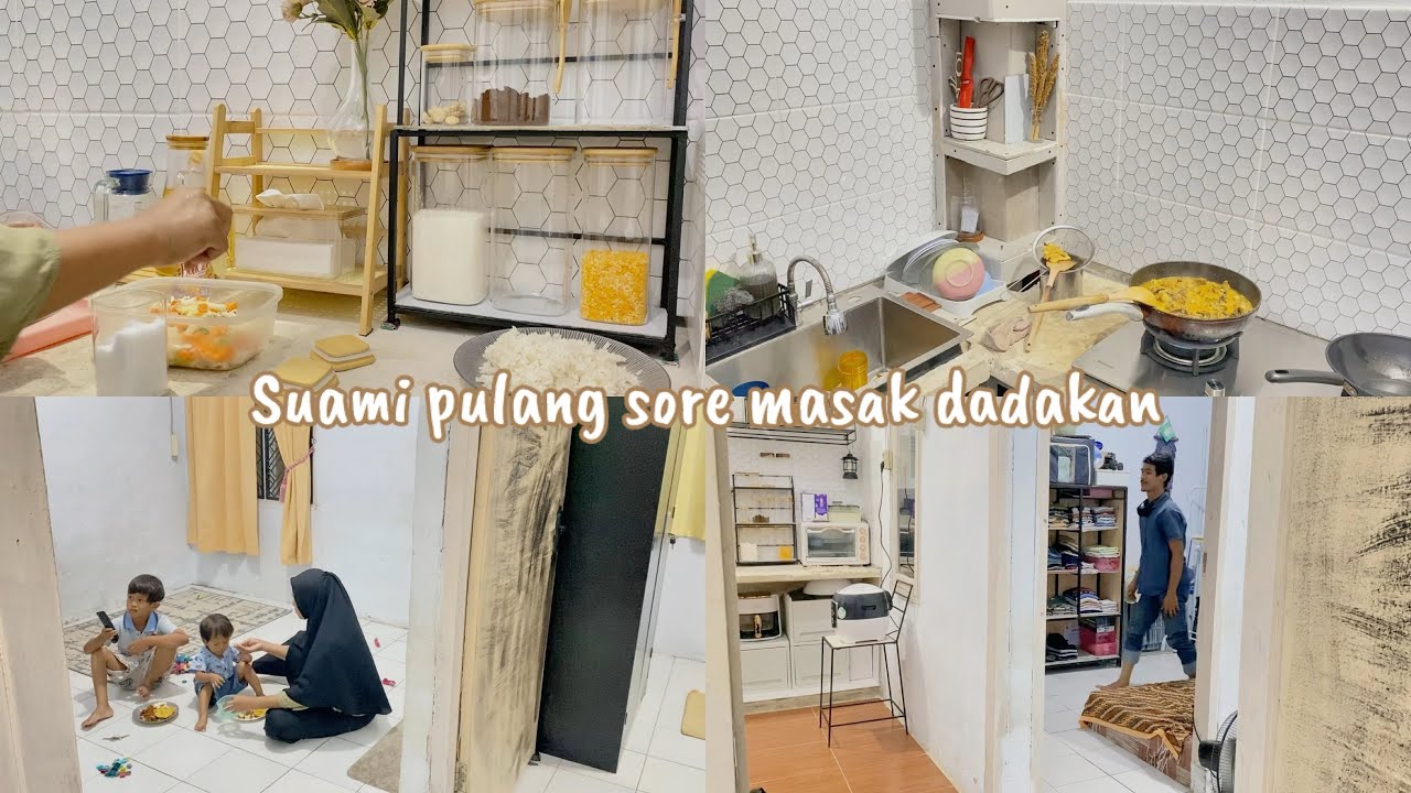 Suami pulang sore rumah masih berantakan | kesibukan aku dirumah bersama keluarga 