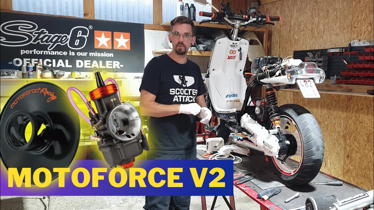 Projekt MBK BOOSTER Teil 19 MOTOFORCE V2 Vergaser - MOTOFORCE Wandlerscheibe - Einbau @sirkenny1