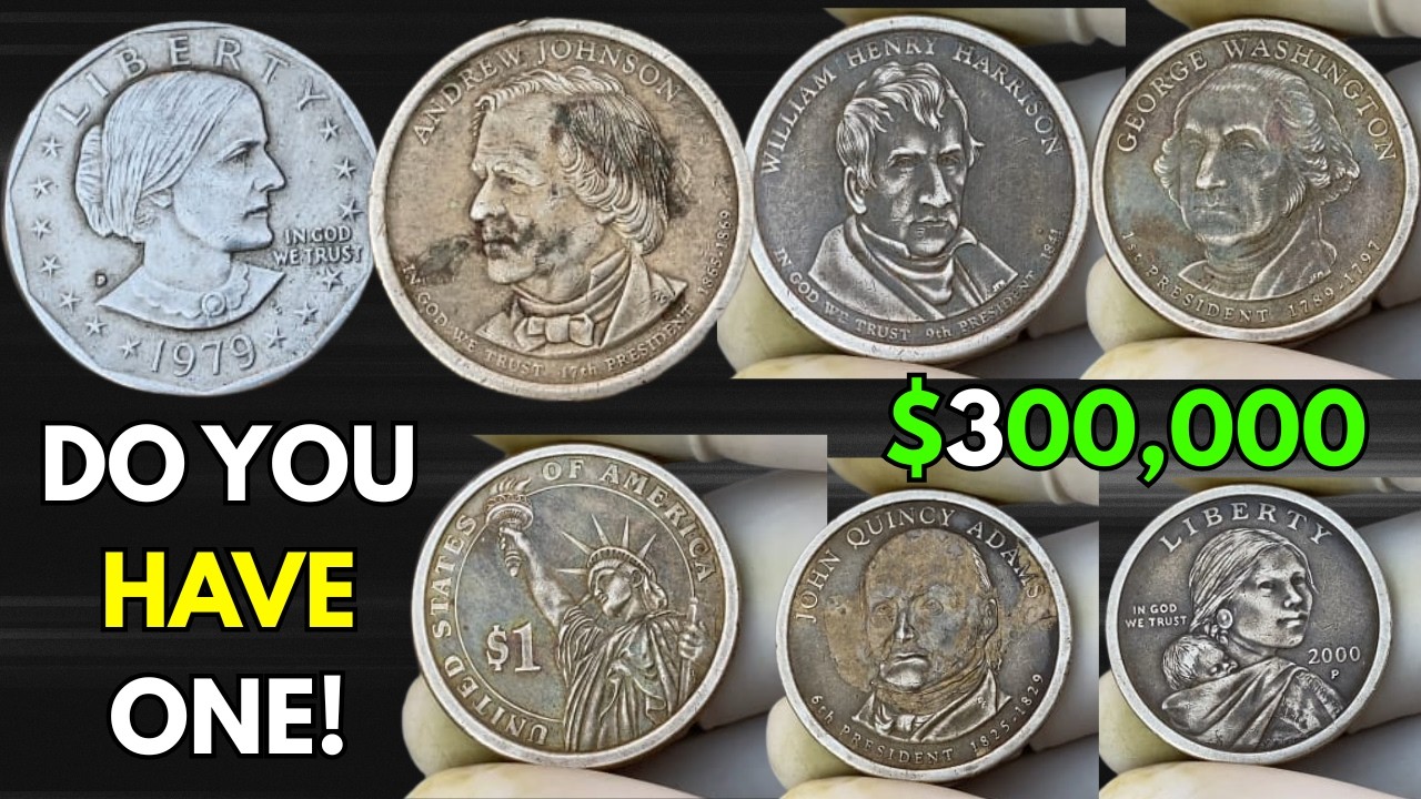 RARE & VALUABLE USA ONE DOLLAR COINS | Presidential & Susan B. Anthony Collector Edition!
