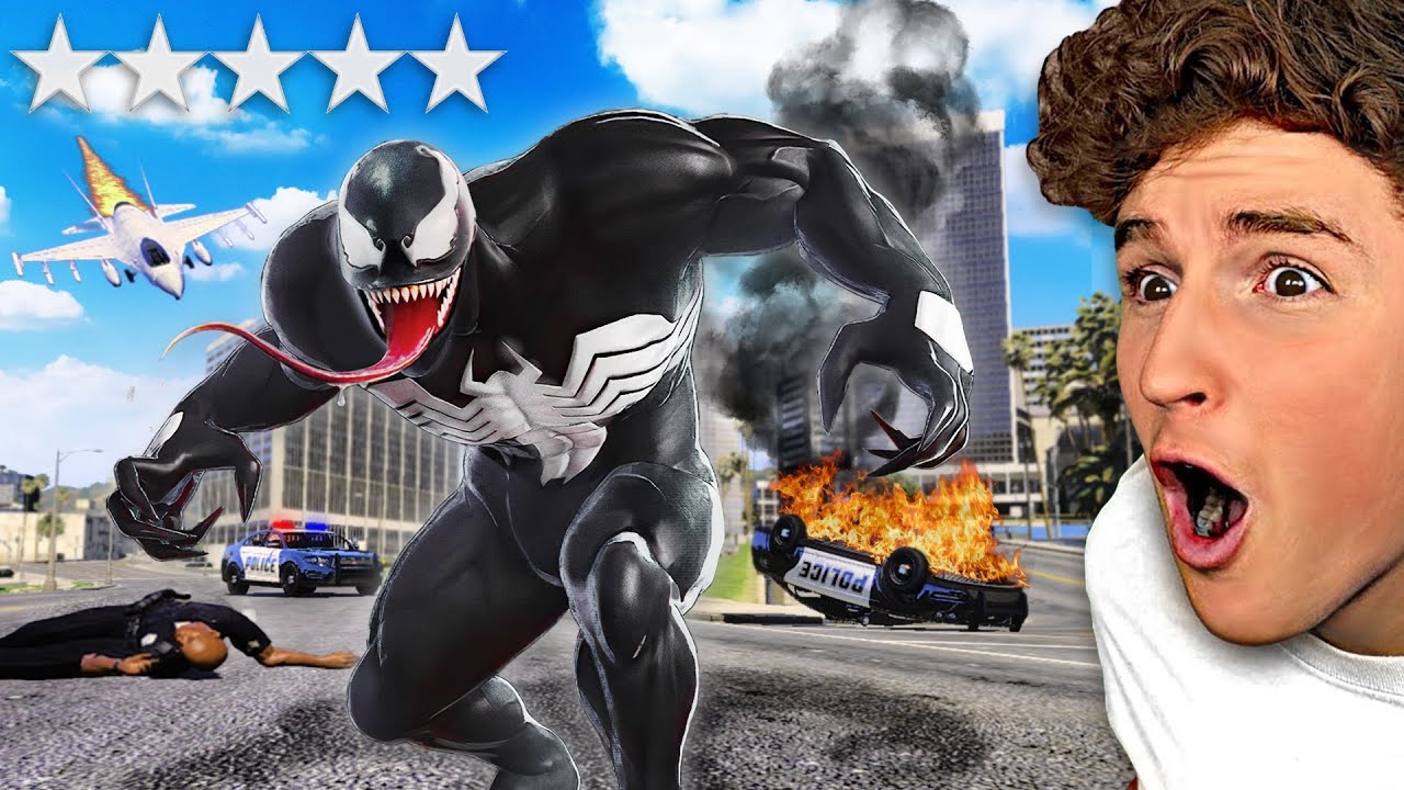 Играю за ВЕНОМА в GTA 5.. (RAMPAGE)