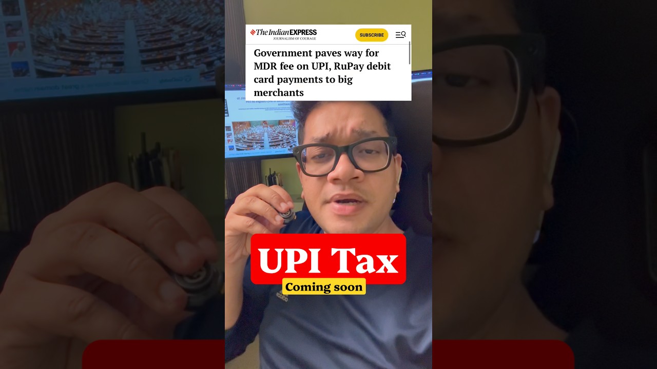 MDR on UPI Payments | UPI payments will become expensive #upi #payments #upipayments