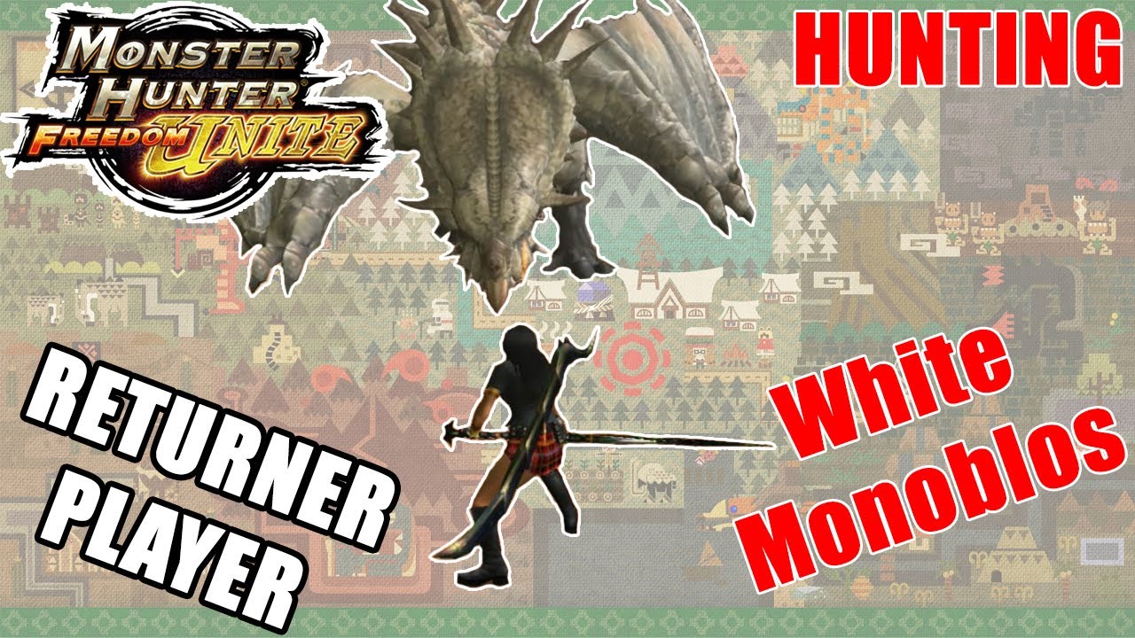 MHFU | Berburu White Monoblos | Game PSP