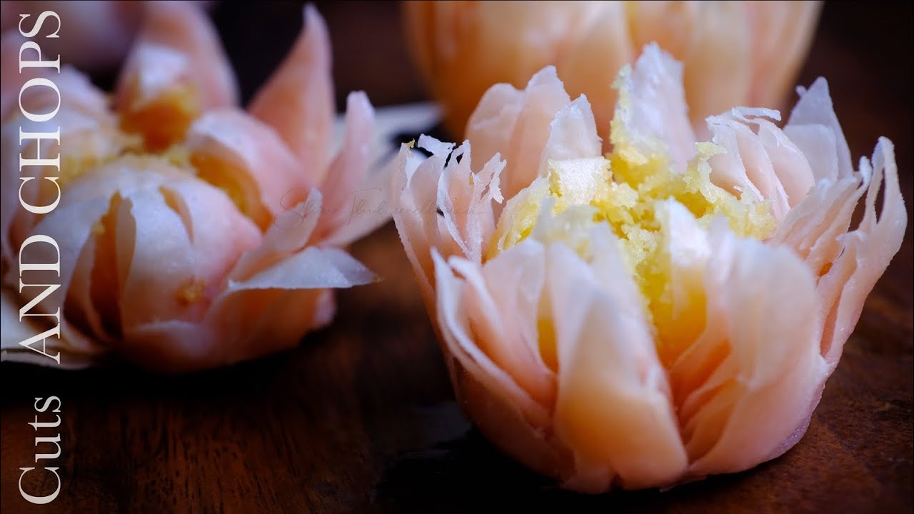 Lotus Flower Fried Pastry |By Cuts and Chops