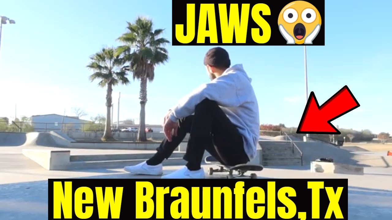 MASSIVE SKATEPARK IN NEW BRAUNFELS, TEXAS | JAWS SKATEPARK