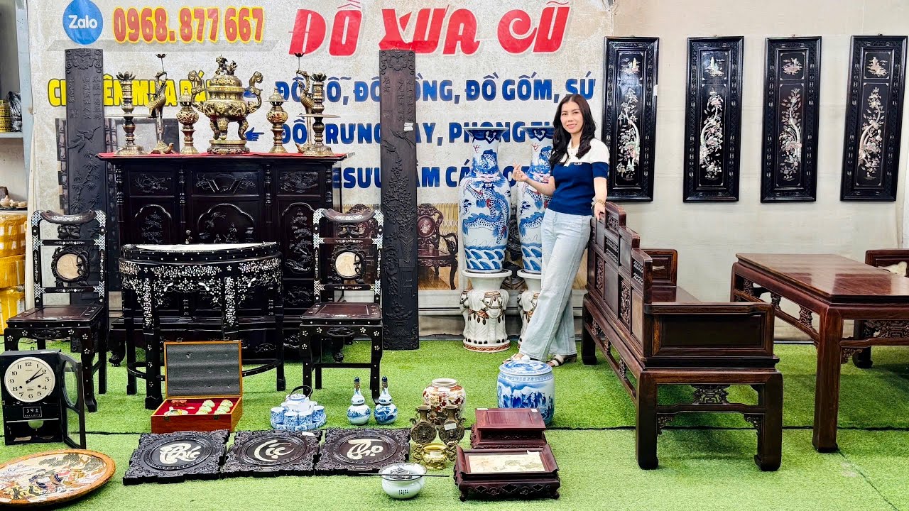 Mỹ Ngân 16/1 Dọn Kho Thanh Lý - Bộ Trường Kỷ Gỗ Lim, Tủ Thờ Cực Đẹp, Bộ Lư Đồng Huế