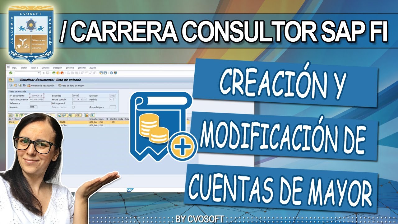 🎓SAP FI 2025 ► Gestionar Cuentas de Mayor | CVOSOFT