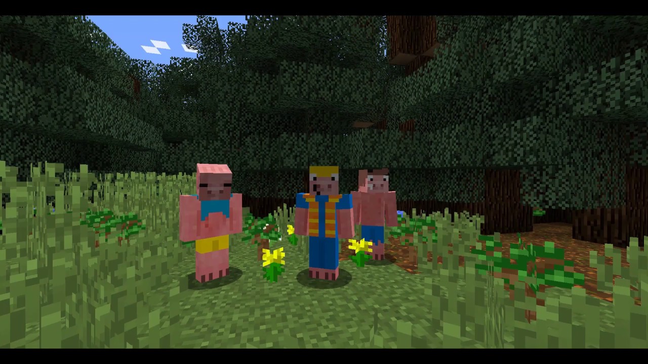 Three Little Pigs: A Minecraft Story for kids