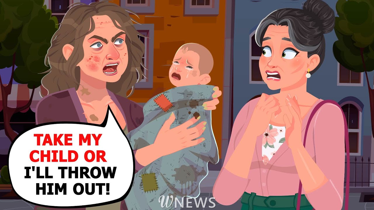 Take my child or I'll throw him out