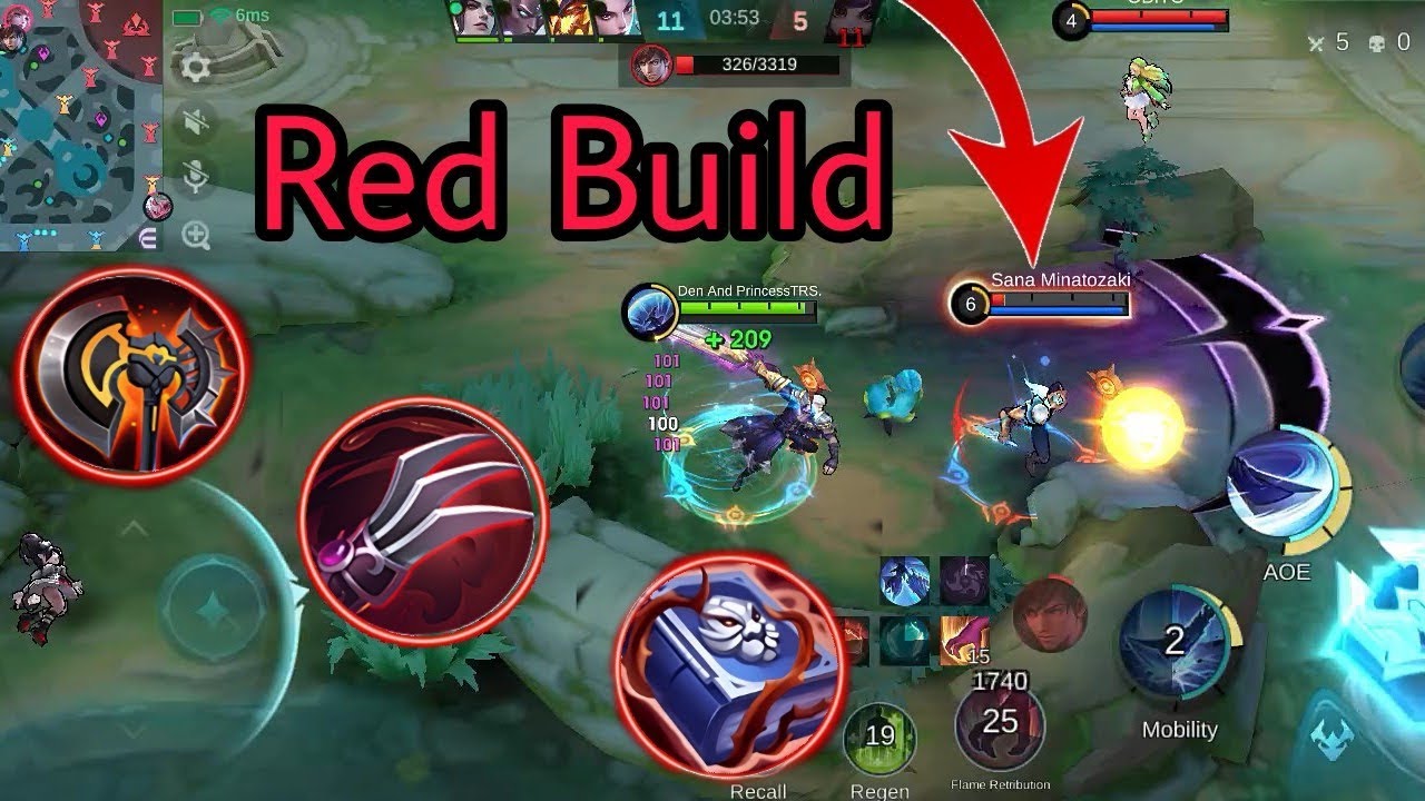 ALUCARD RED ITEMS BUILD 2026🔥 BUILD ONE HIT💥💯#mlbb 