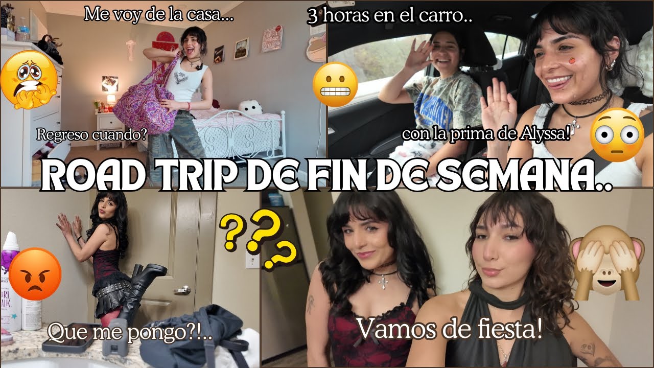 Road trip!!😳🚗Voy al nuevo apartamento de Alyssa😛💓GRWM para salir🍻😵‍💫
