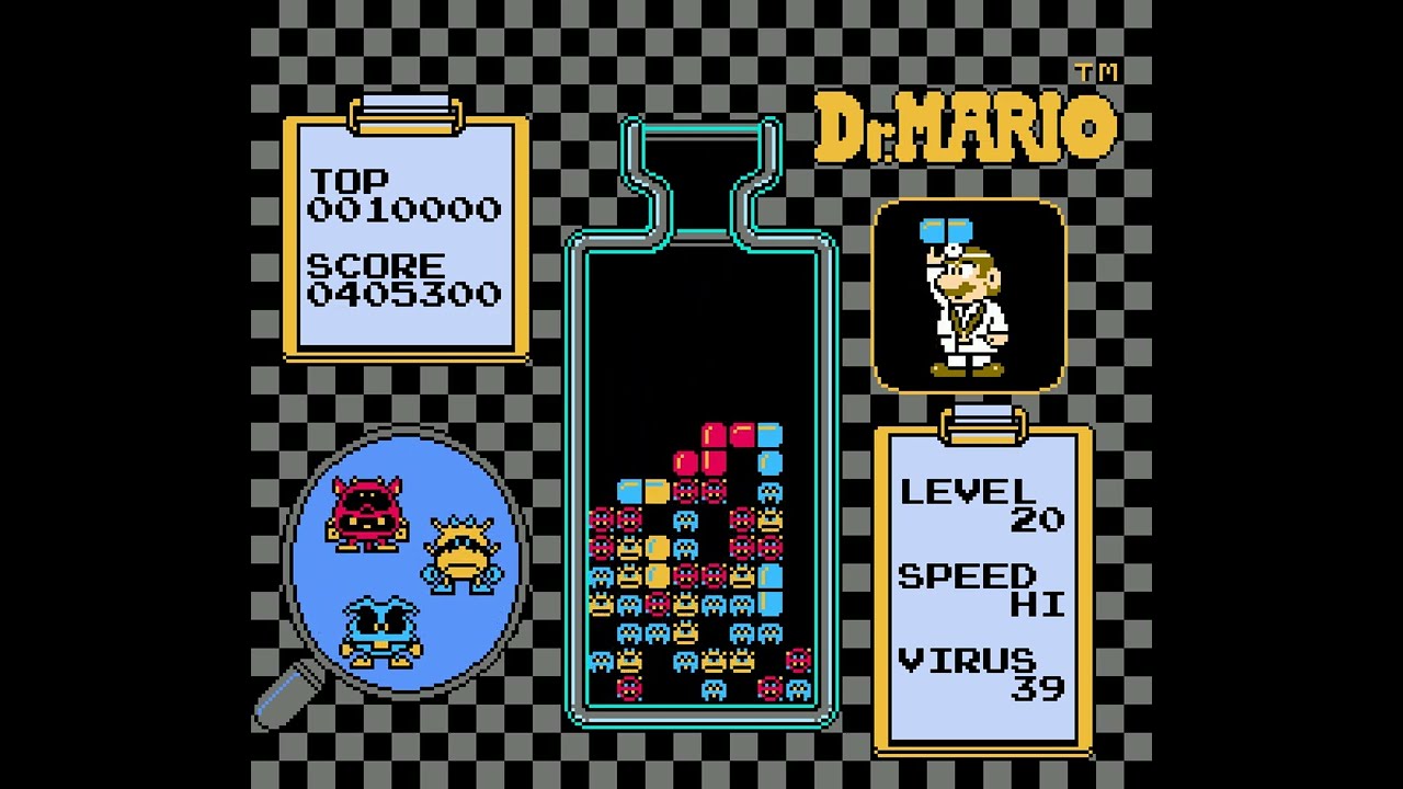 Dr. Mario (NES) - Level 20