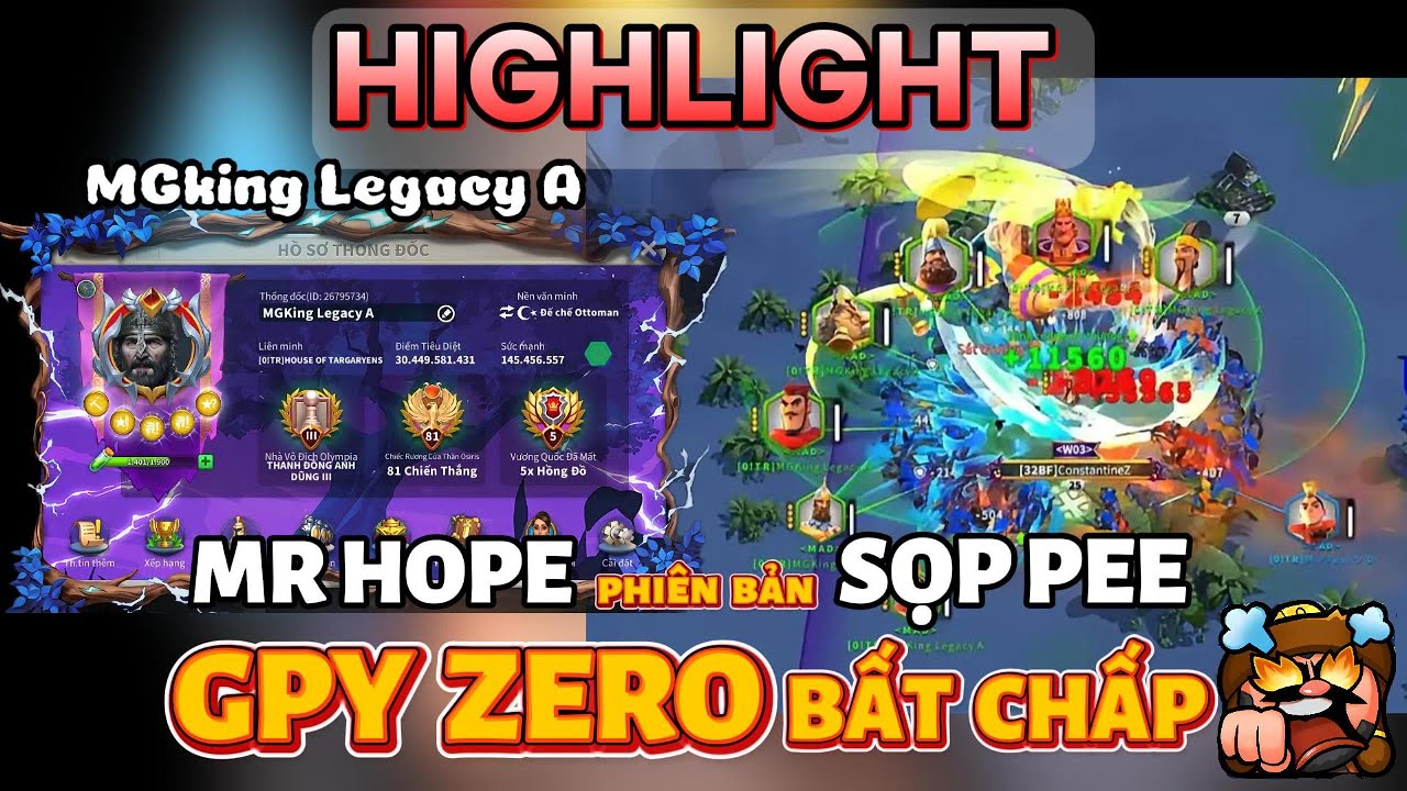 Mr.Hope Bản Sọp Pee, GPY teleport Càn Quét Zero Sạch Zone4 Kẻ Thù.