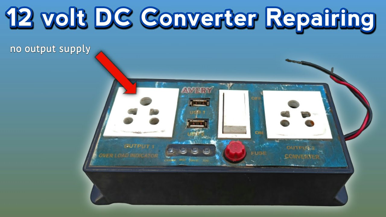 12 volt DC Converter Repairing | Mini inverter output problem | Mini inverter repair
