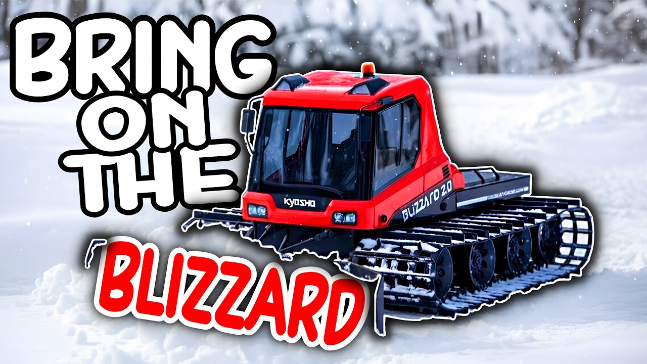 Расчищаю подъездную дорожку от снега с помощью Kyosho Blizzard 2.0.