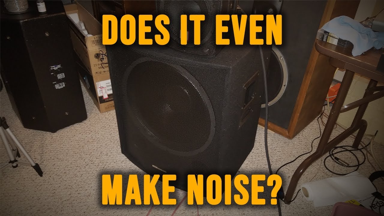 THE CHEAPEST PA SUBWOOFER EVER!? (MCM 55-10325 Review)