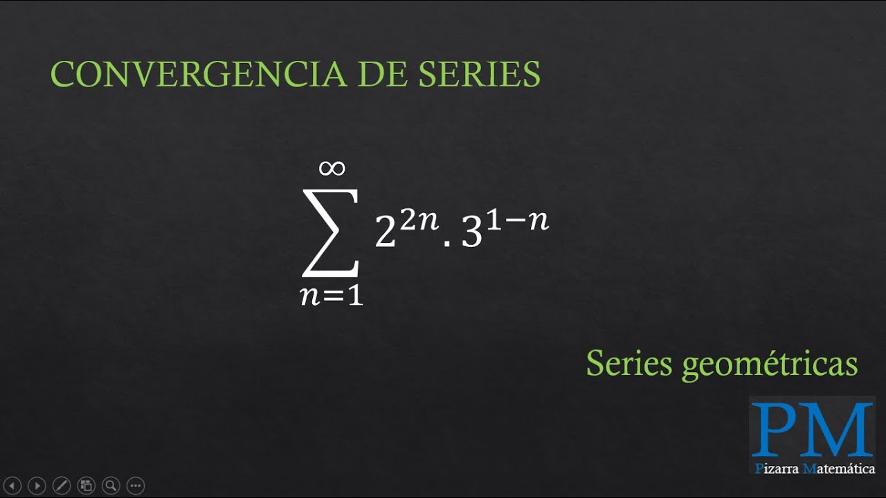Convergencia de series FACIL Y RAPIDO | Serie geometrica