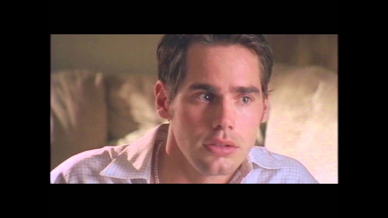 Drew Higgins' cameo as Tyson in scene with Michael Bowen and Sally Kirkland in Chandler Hall
