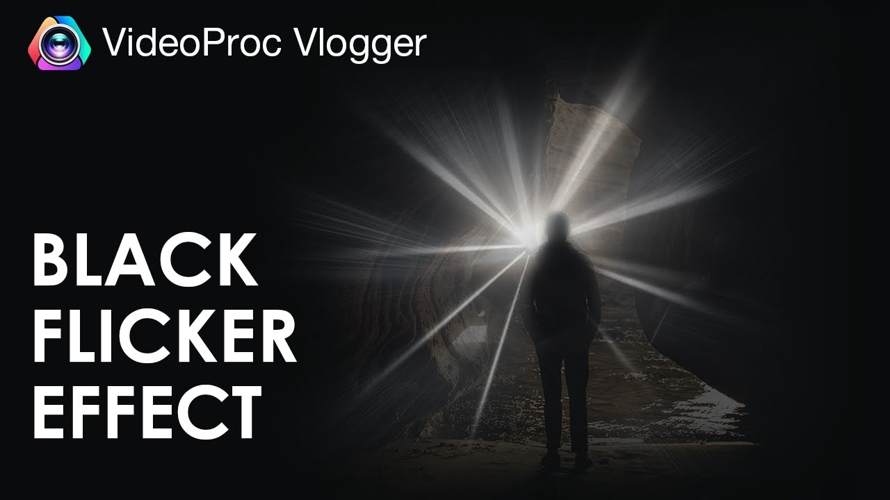 How to Do Black Flicker Effect in VideoProc Vlogger | Fast Tutorial