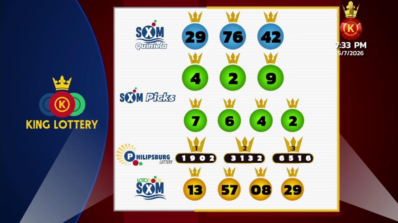 King Lottery SXM EN VIVO │ Resultados Domingo 05 De Julio 2026 - 07:30PM