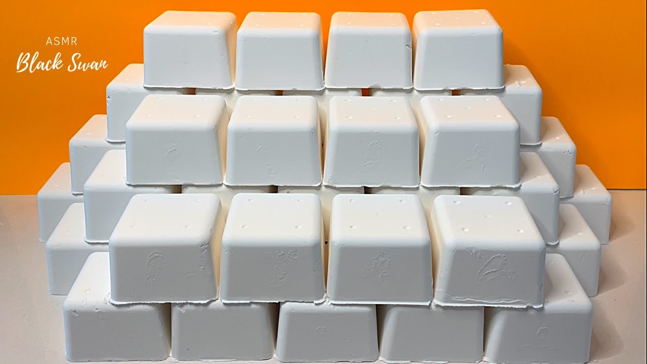 ⚠️ Squeaky ASMR  Baking Soda Blocks - Mass Crush
