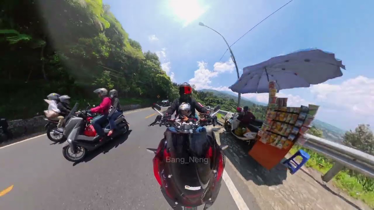 Family Motorcycle Ride Through Puncak Bogor | Scenic Hills, Tea Plantations&Weekend Traffic Adv pt1