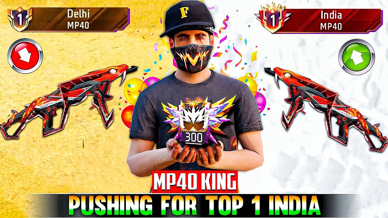 MP40 India Top 1 Pushing 🔥 Nonstop Solo 24 Hours Weapon glory Pushing | Ep-1