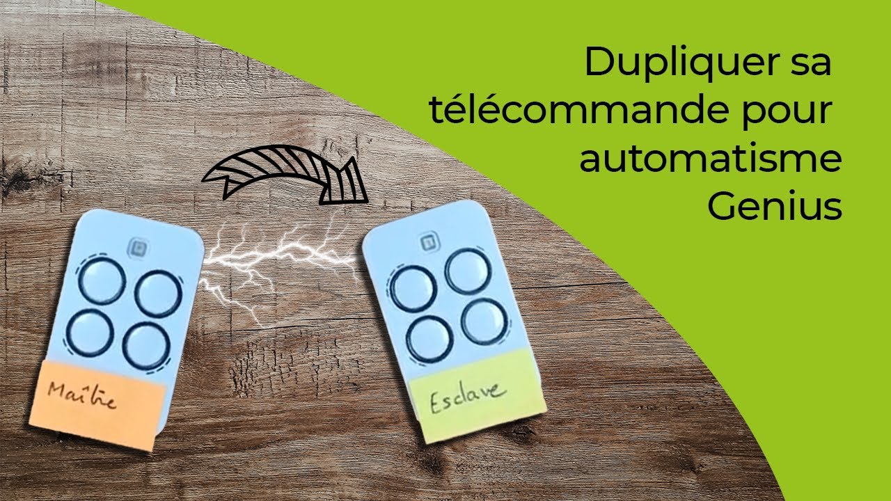 Programmation télécommande Genius