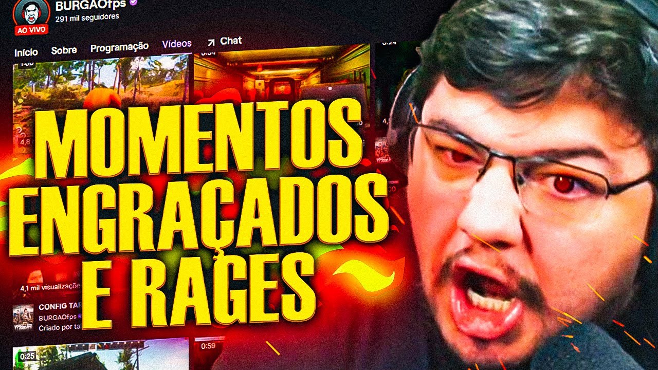 RAGES E OS MOMENTOS MAIS ENGRAÇADOS DO BURGÃO EM STREAM