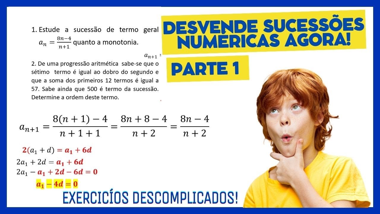 Exercícios Resolvidos de Sucessões Numéricas: Passo a Passo