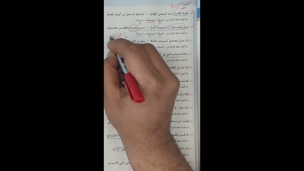 حل أسئلة درس الكناية من كتاب الامتحان ٢٠٢٦ ( الكناية في جيبك ) مع البابا .. مصطفى صلاح
