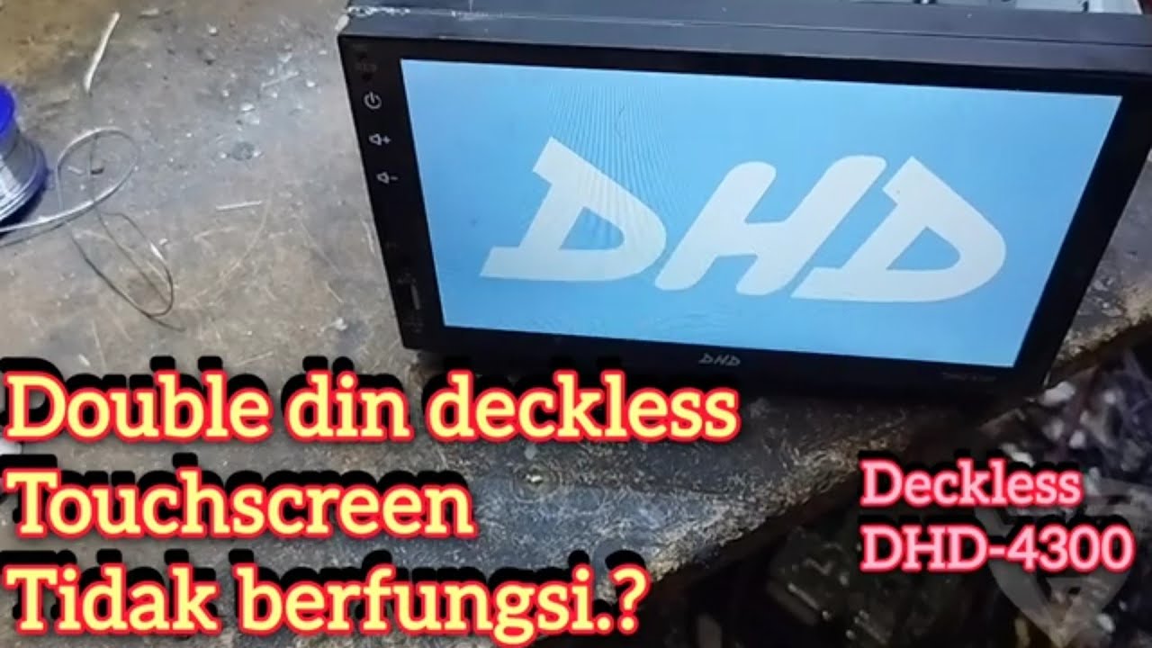 Double din tidak bisa di sentuh deckless DHD-4300