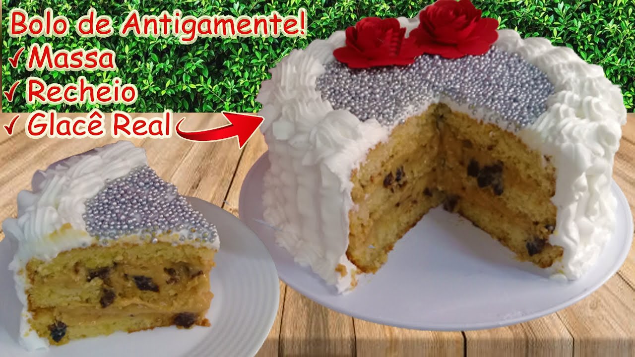 Bolo de Casamento de Antigamente! Decorado com Glacê Real!