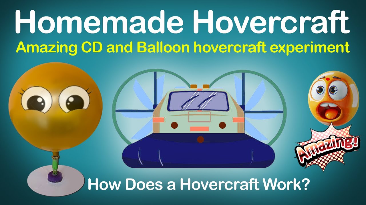 Homemade Hovercraft I Amazing CD and Balloon hovercraft experiment I How Does a Hovercraft Work?