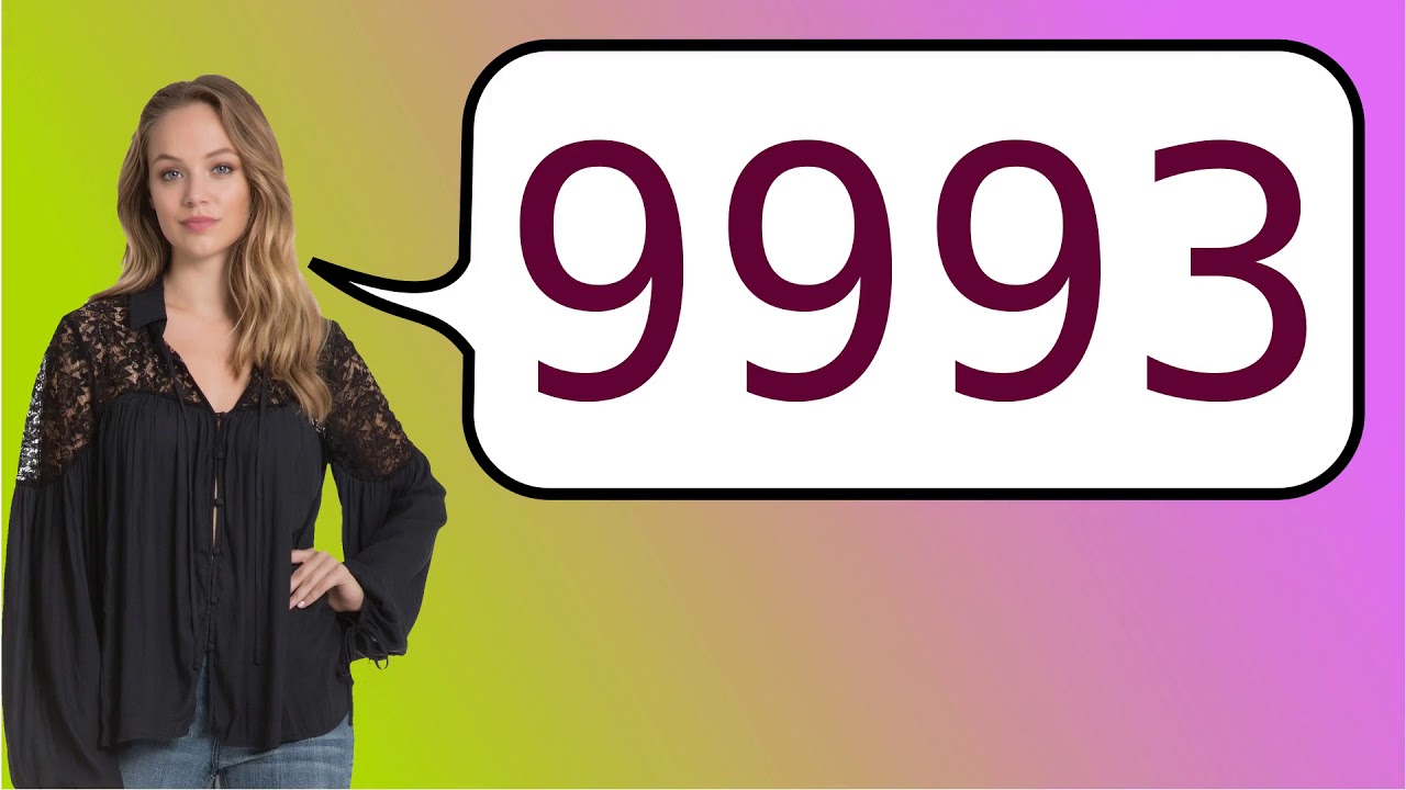 How to say '9993' in French?