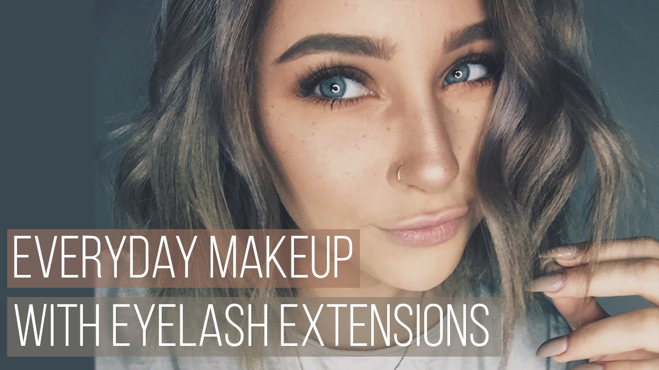 Everyday Makeup with Eyelash Extensions Tutorial