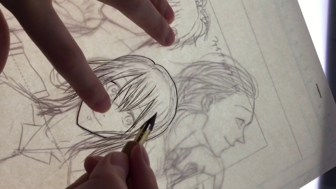 line.62扉絵ペン入れ