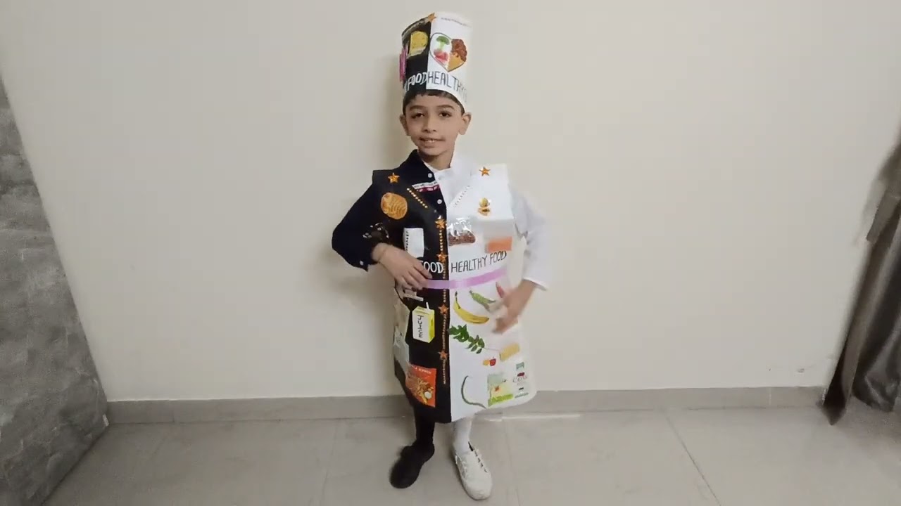 healthy food vs junk food # fancy dress competition ❤️class 1