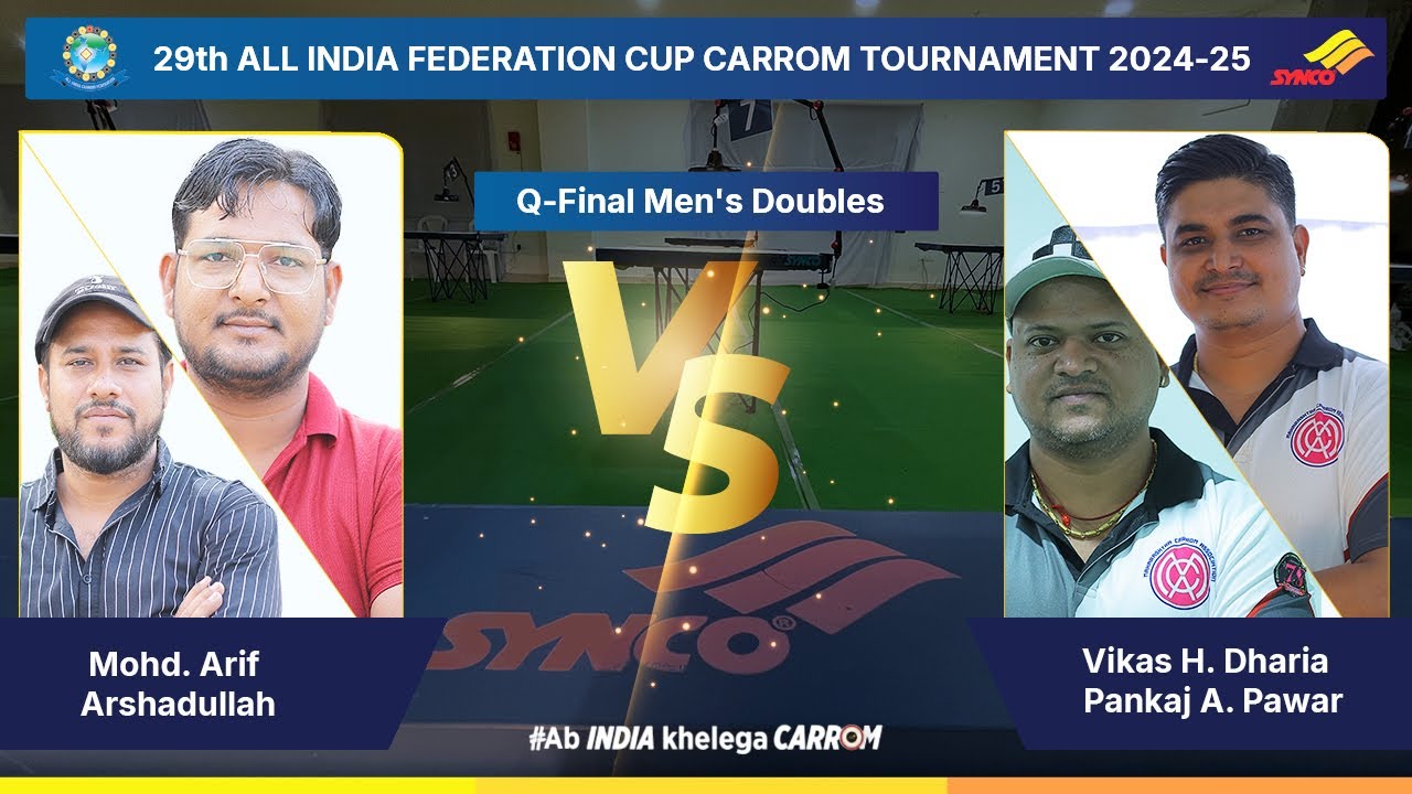 Mohd. Arif / Arshadullah vs Vikas H. Dharia vs Pankaj A. Pawar - Q-Final Men's Doubles