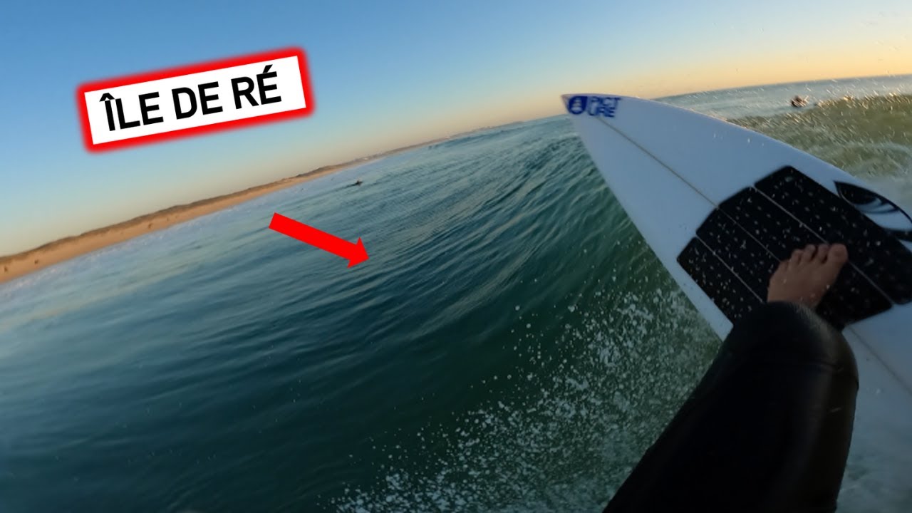 LA JOURNÉE DE SURF PARFAITE SUR L'ÎLE DE RÉ ! ( cette vague est top )