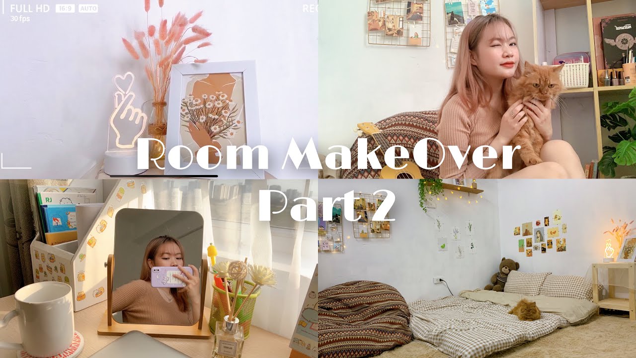 Room MakeOver + Room Tour (part 2) Trang trí phòng ngủ|  NgocBunn